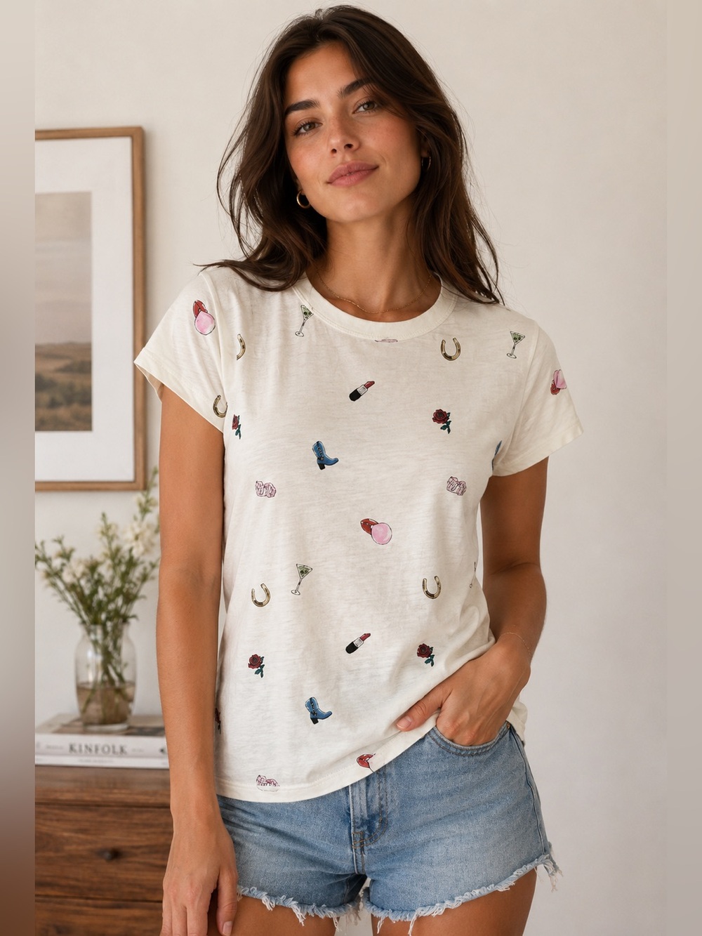 Rag & Bone Western Icon Graphic Tee XS NWT